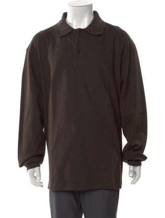 Burberry Crew Neck Long Sleeve Polo Shirt