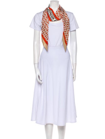 Burberry Silk House Check Pattern Scarf