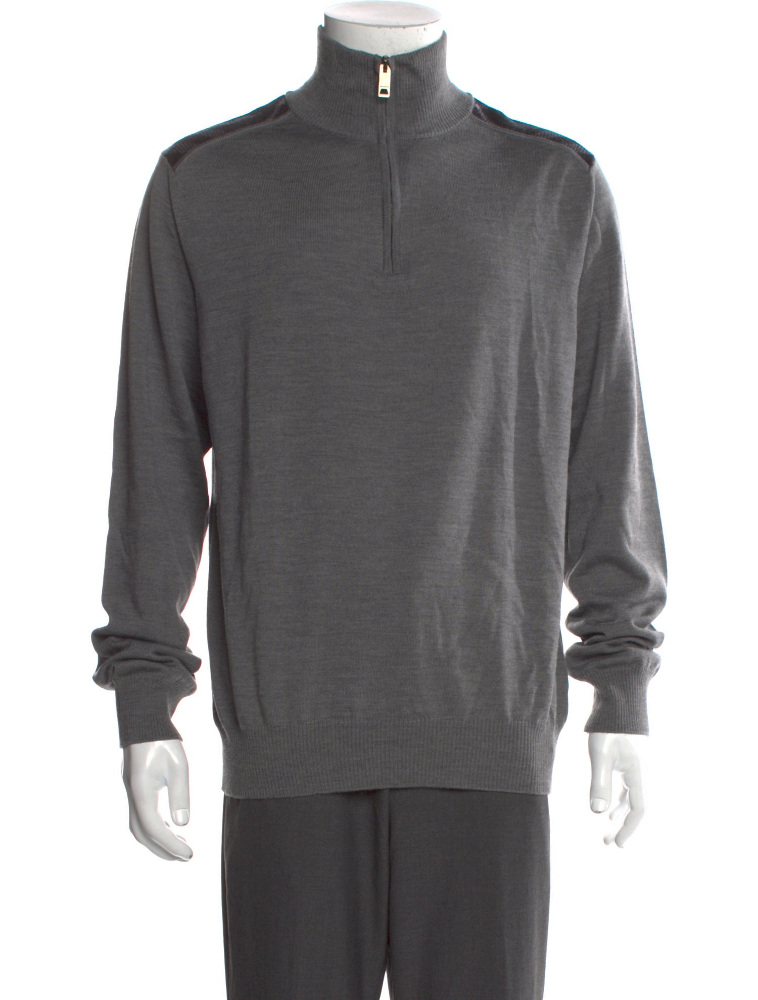 Burberry London Merino Wool Turtleneck Polo Sweater