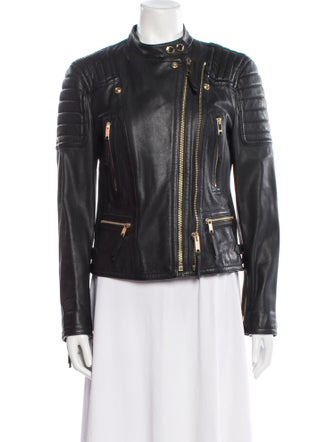 Burberry Leather Biker Jacket