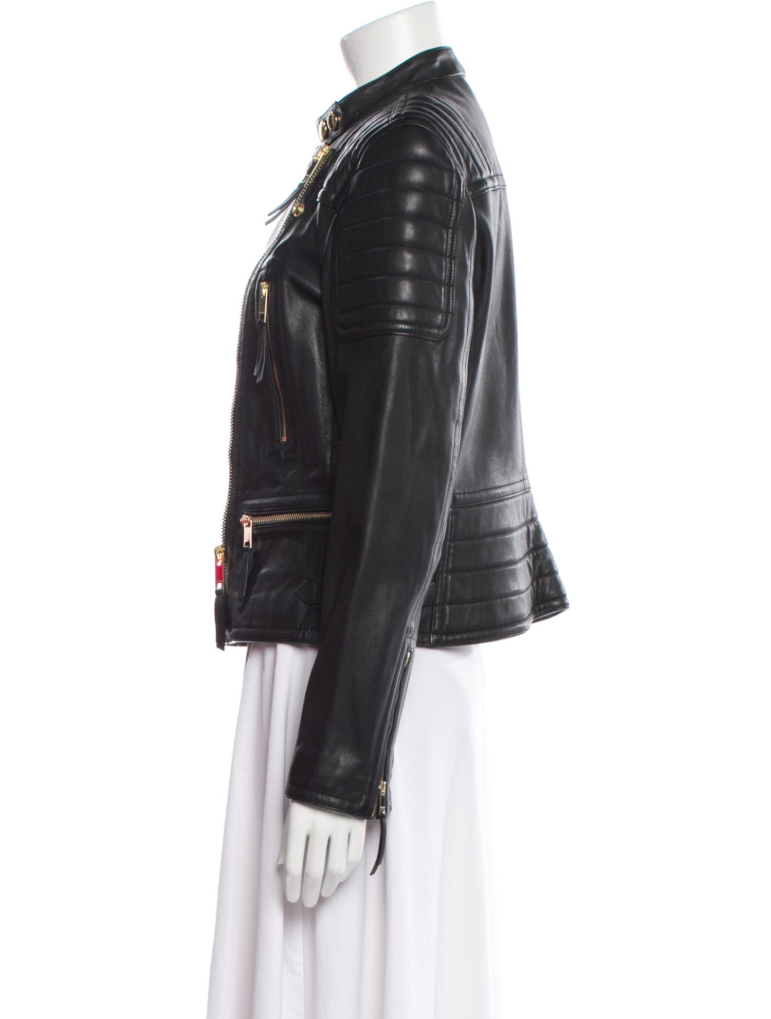 Burberry Leather Biker Jacket