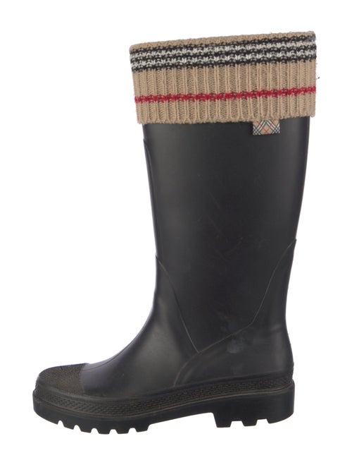 Burberry London Nova Check Pattern Rubber Rain Boots