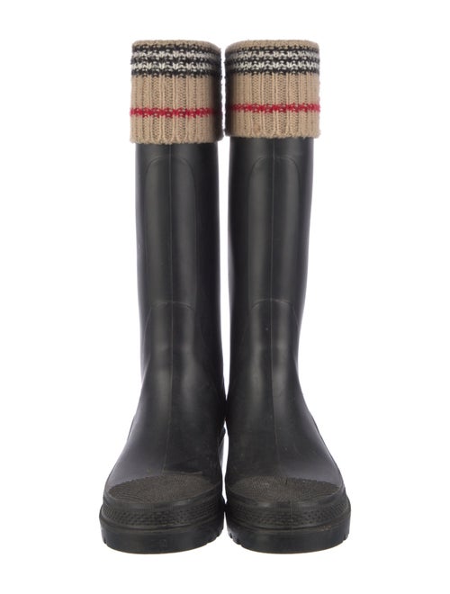Burberry London Nova Check Pattern Rubber Rain Boots