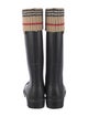 Burberry London Nova Check Pattern Rubber Rain Boots