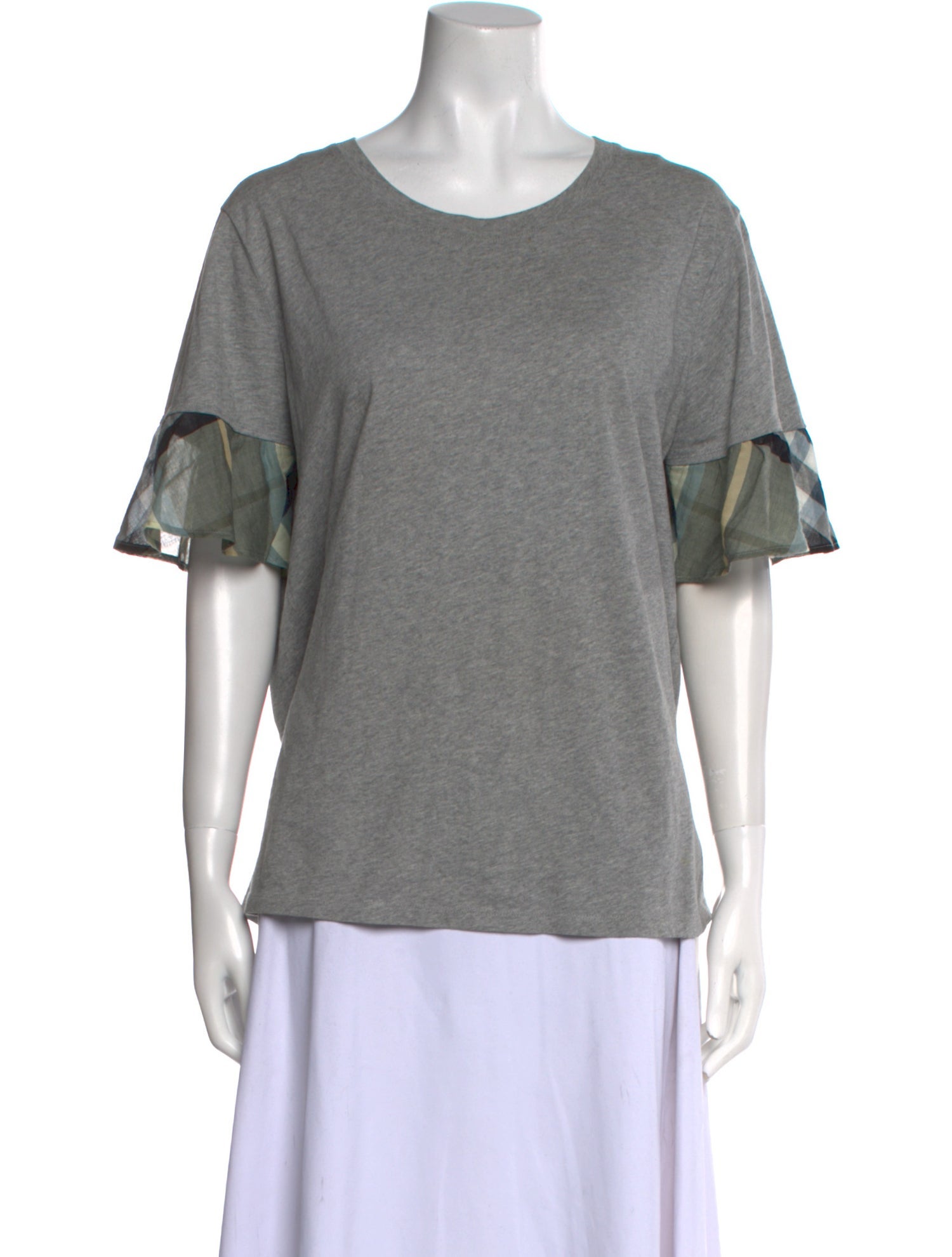 Burberry Scoop Neck Short Sleeve T-Shirt