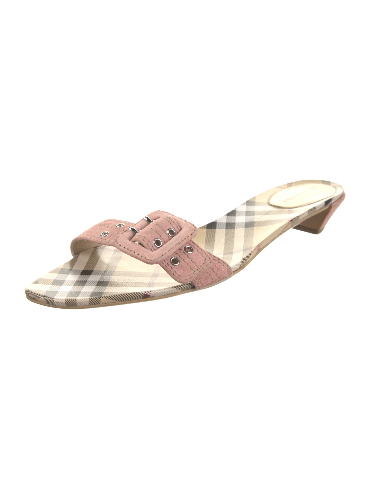 Burberry Vintage Nova Check Pattern Slides