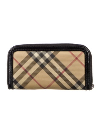 Burberry Nova Check Pattern Continental Wallet
