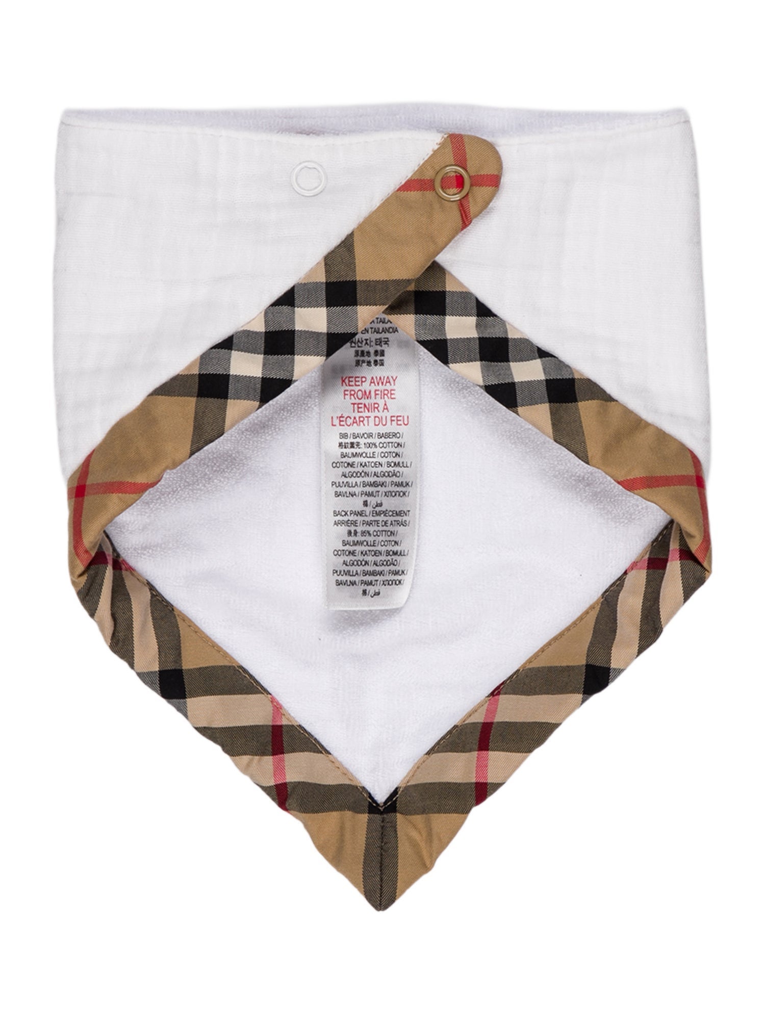 Burberry Woven ChecK Bib