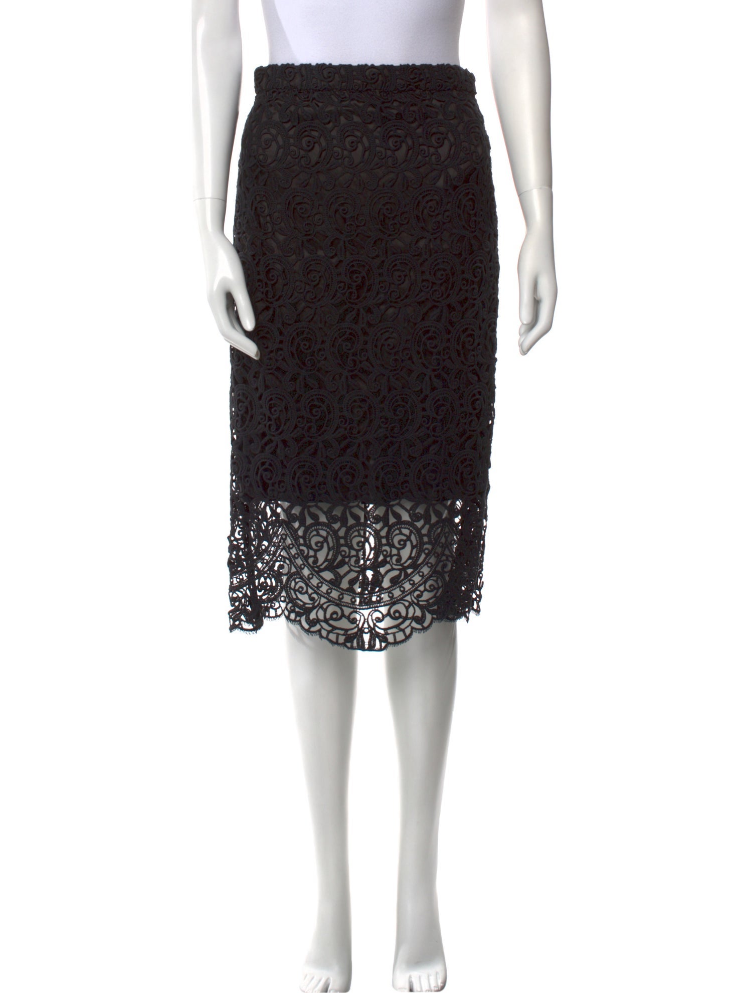 Burberry Lace Pattern Knee-Length Skirt w/ Tags