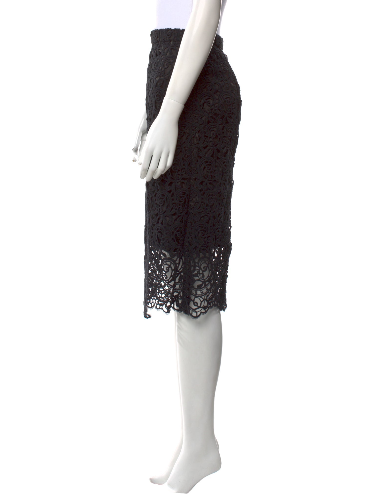 Burberry Lace Pattern Knee-Length Skirt w/ Tags