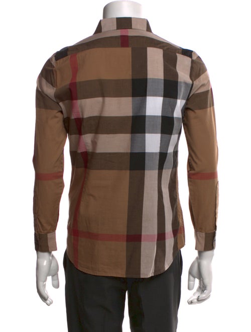 Burberry Exploded Check Pattern Long Sleeve Shirt