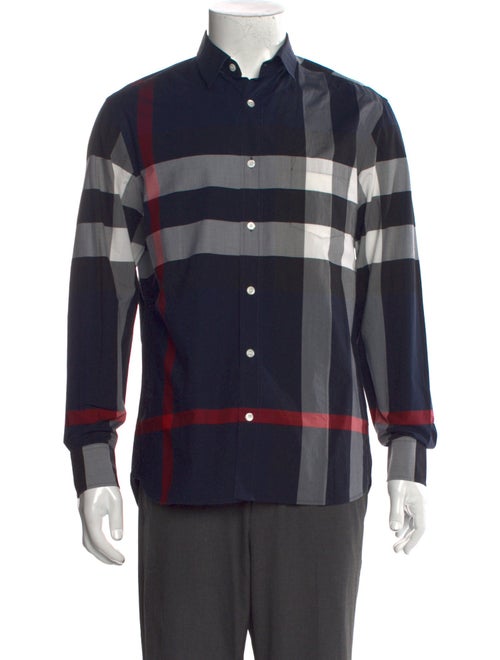 Burberry Exploded Check Pattern Long Sleeve Shirt