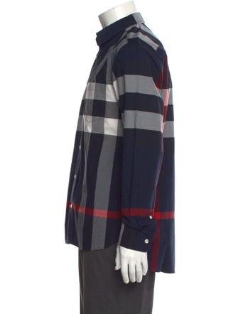 Burberry Exploded Check Pattern Long Sleeve Shirt