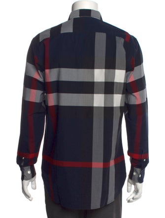 Burberry Exploded Check Pattern Long Sleeve Shirt