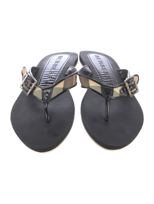 Burberry Nova Check Pattern Rubber Slides