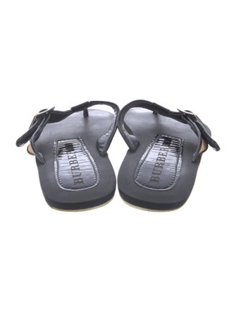 Burberry Nova Check Pattern Rubber Slides