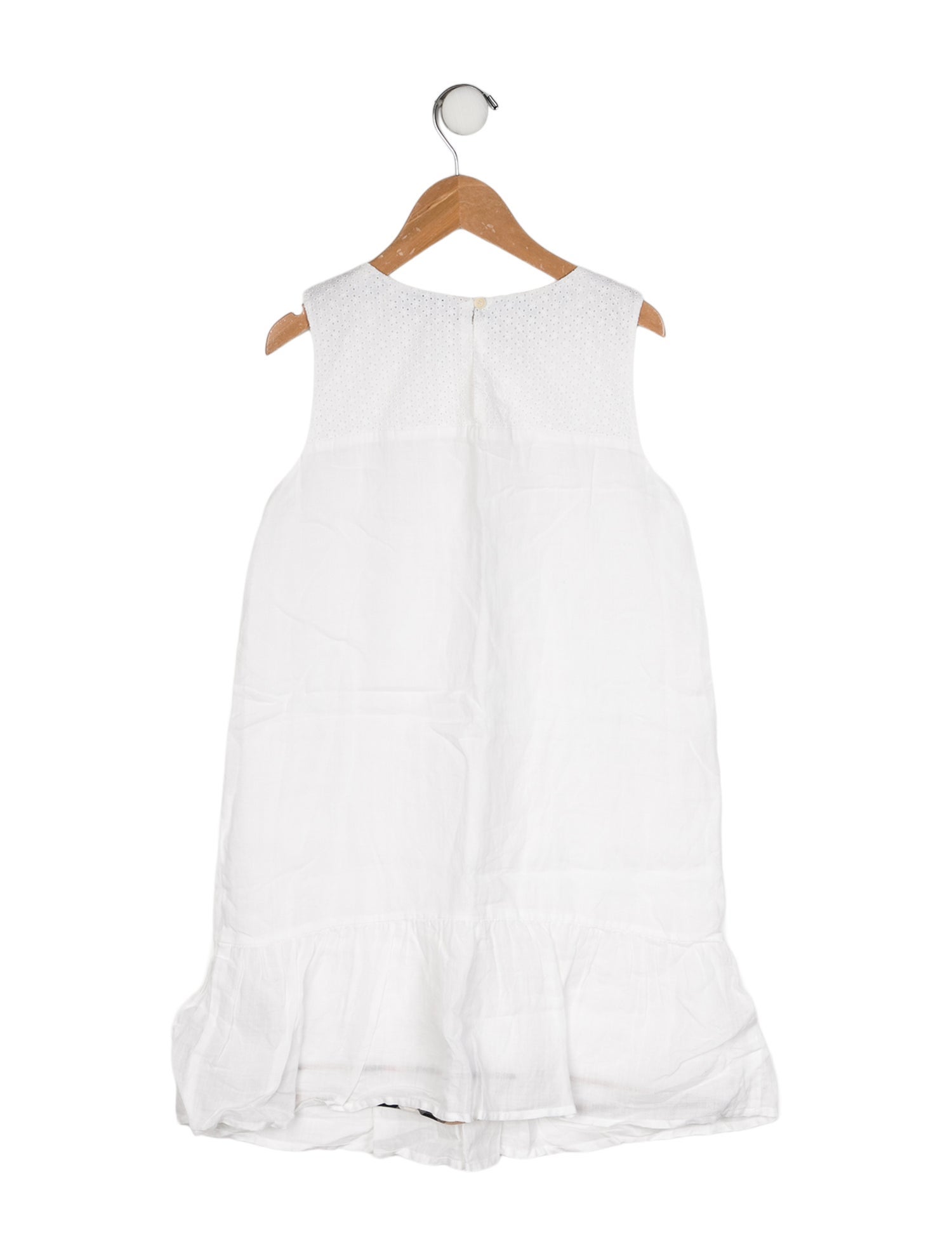 Burberry Girls' Eyelet Accent Sleeveless Dress