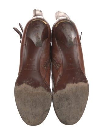 Burberry Leather Lace-Up Boots