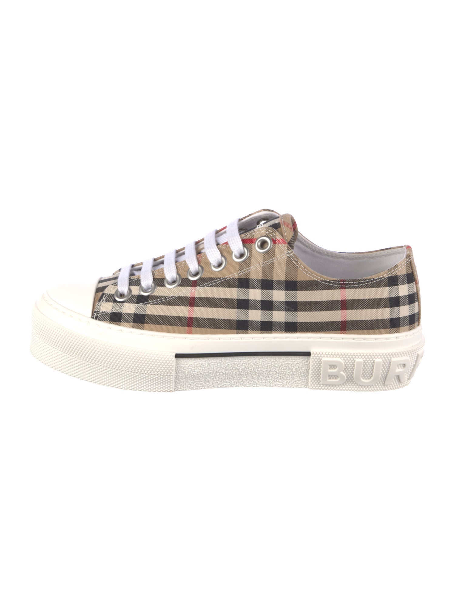Burberry House Check Pattern Canvas Sneakers