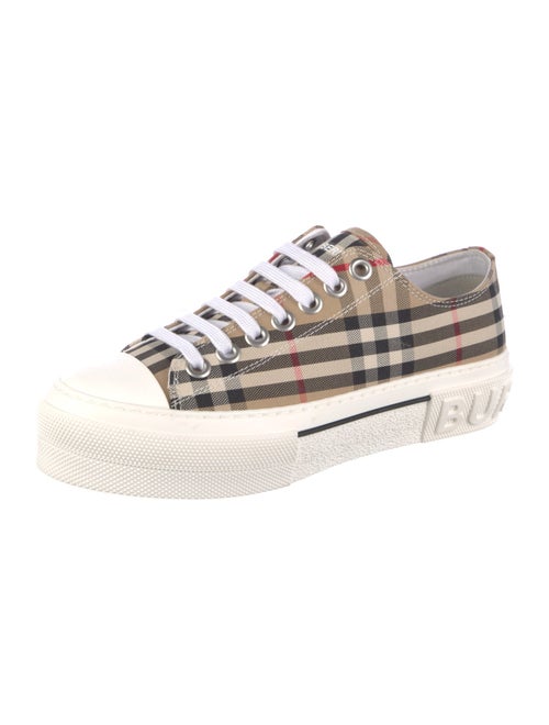 Burberry House Check Pattern Canvas Sneakers