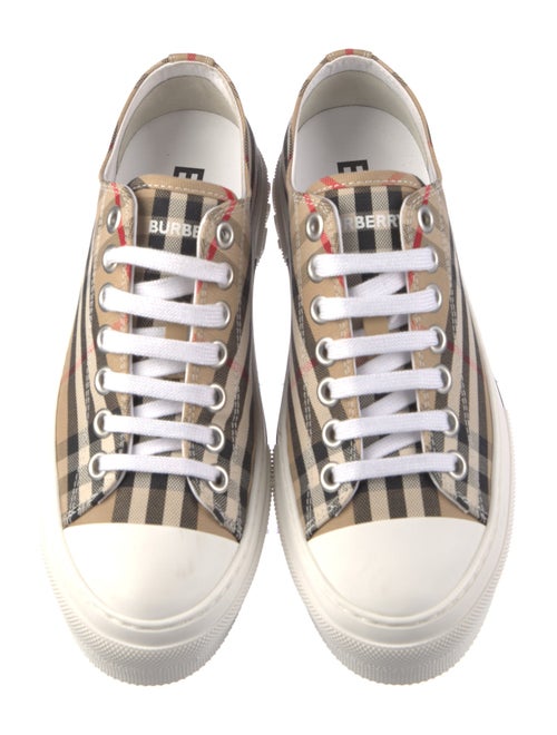 Burberry House Check Pattern Canvas Sneakers