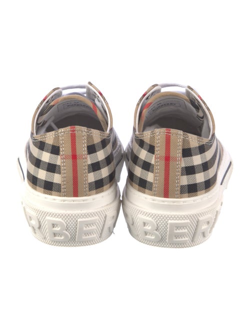 Burberry House Check Pattern Canvas Sneakers