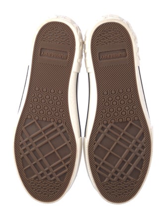 Burberry House Check Pattern Canvas Sneakers