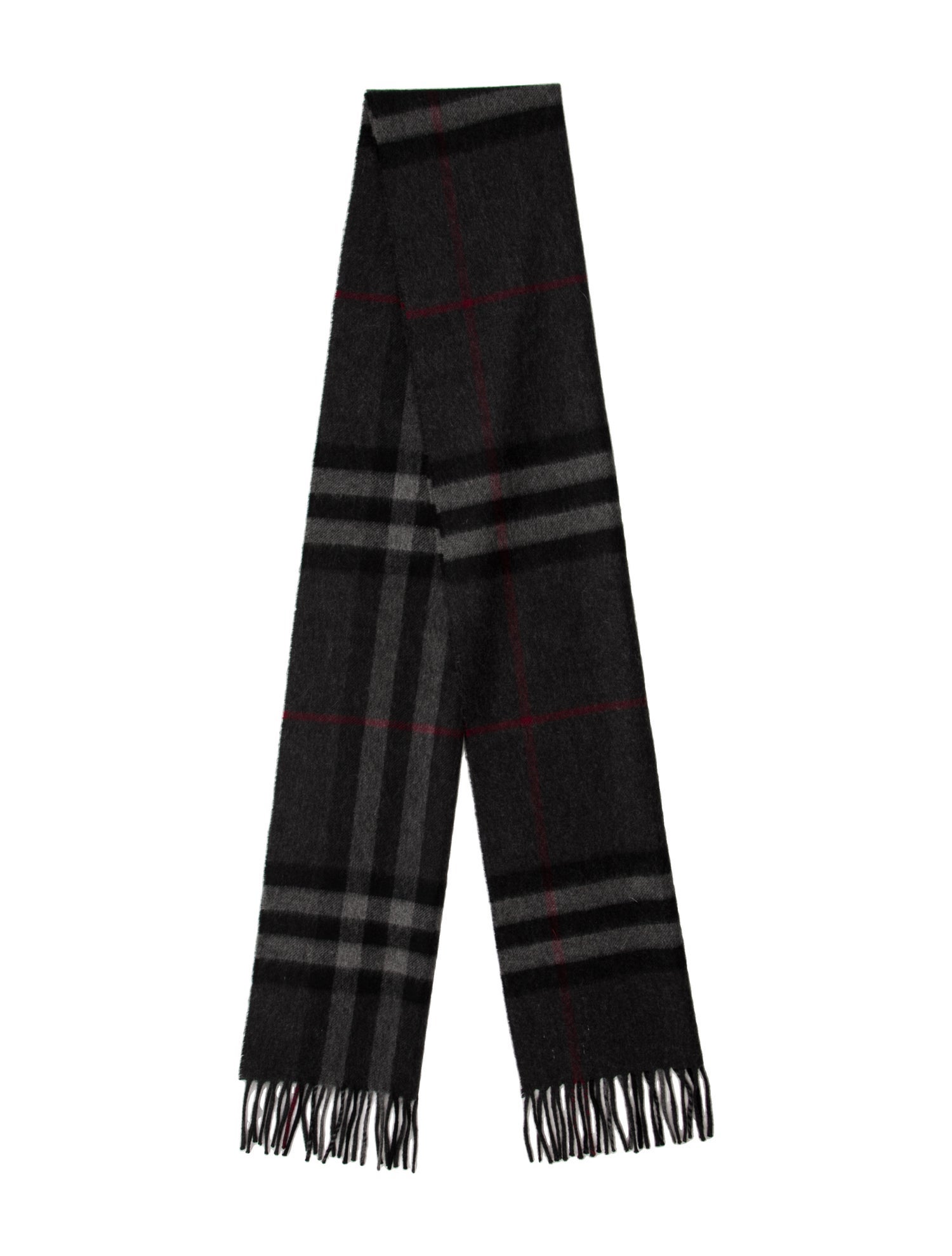 Burberry Cashmere Plaid Print Scarf