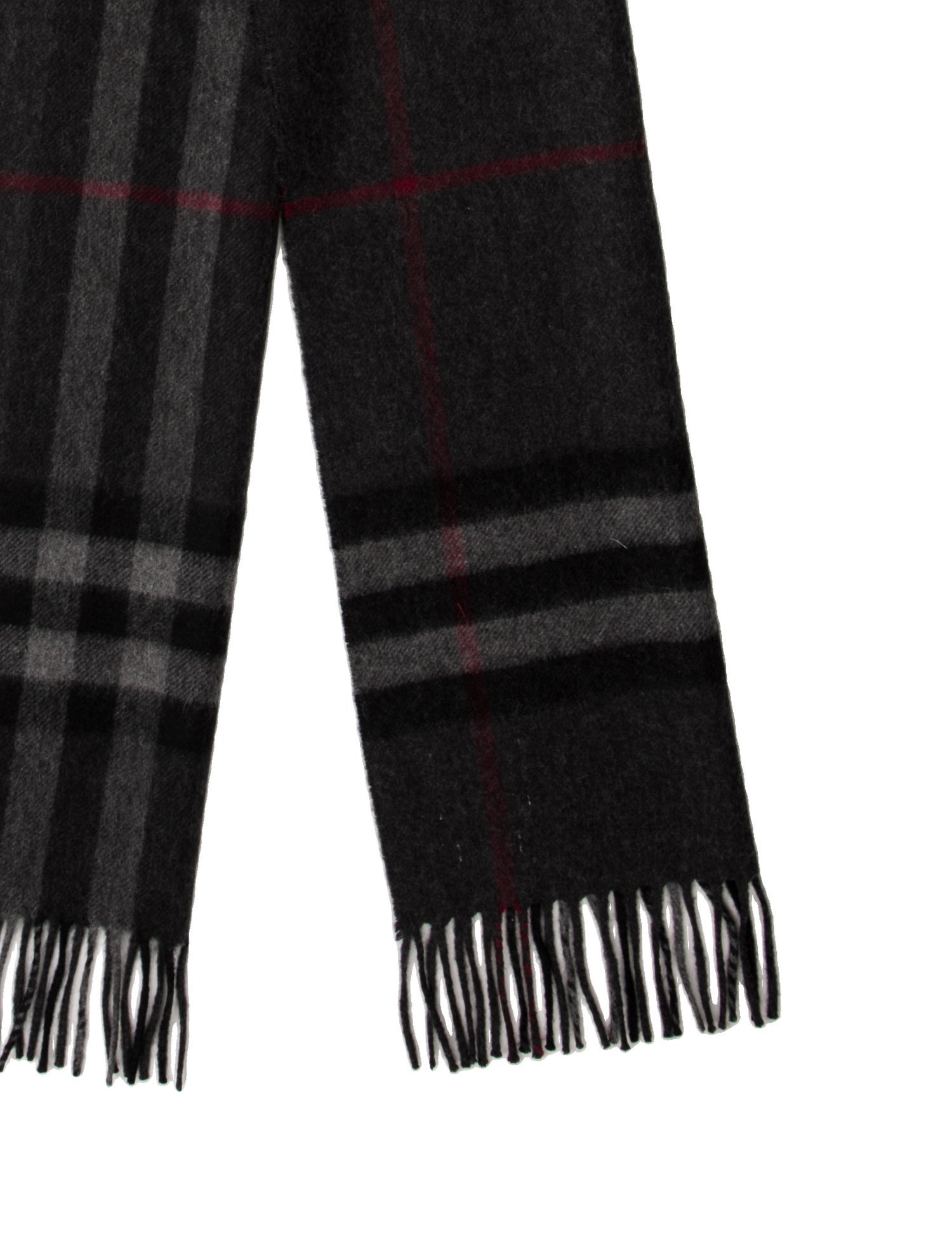 Burberry Cashmere Plaid Print Scarf