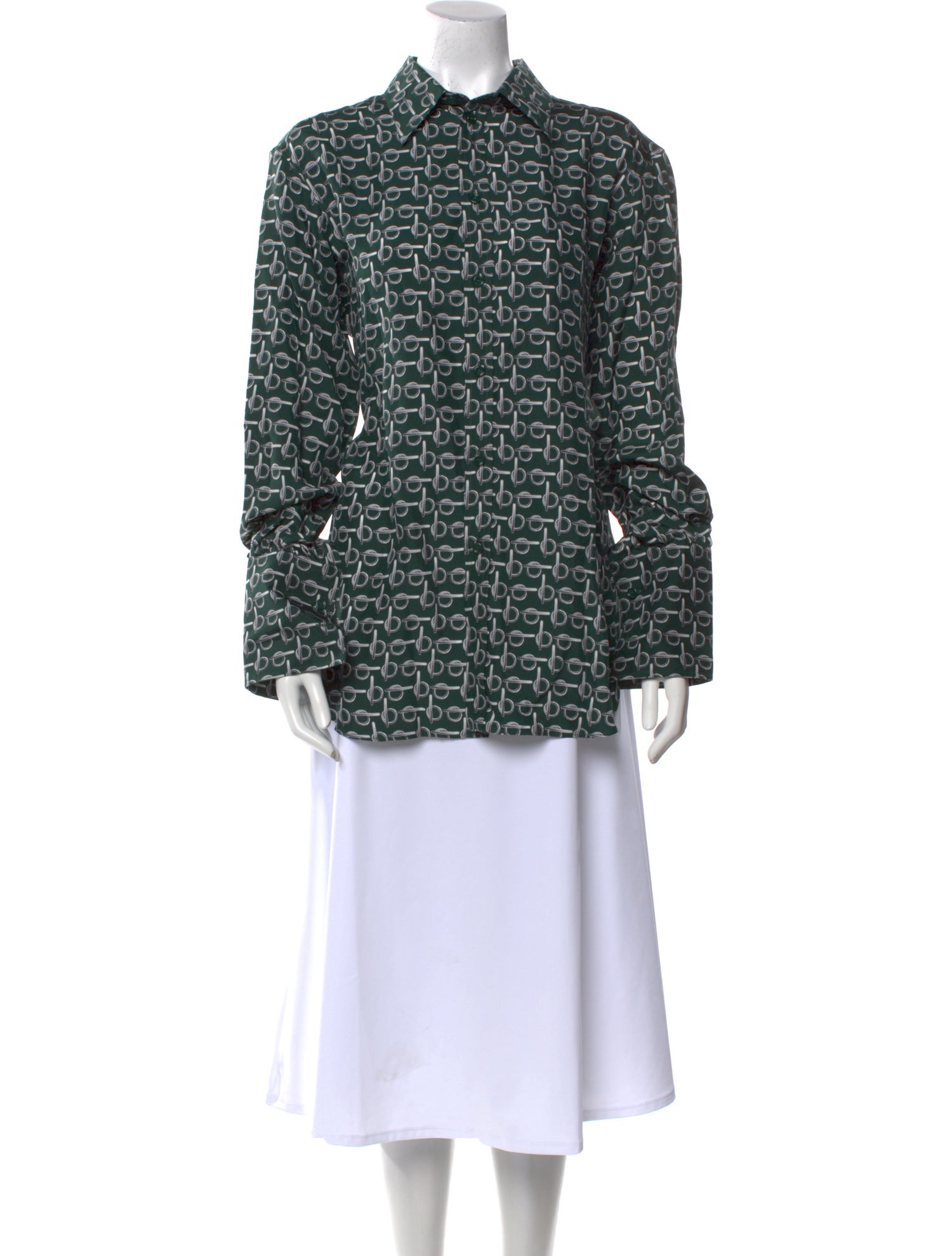 Burberry Silk Printed Tunic w/ Tags