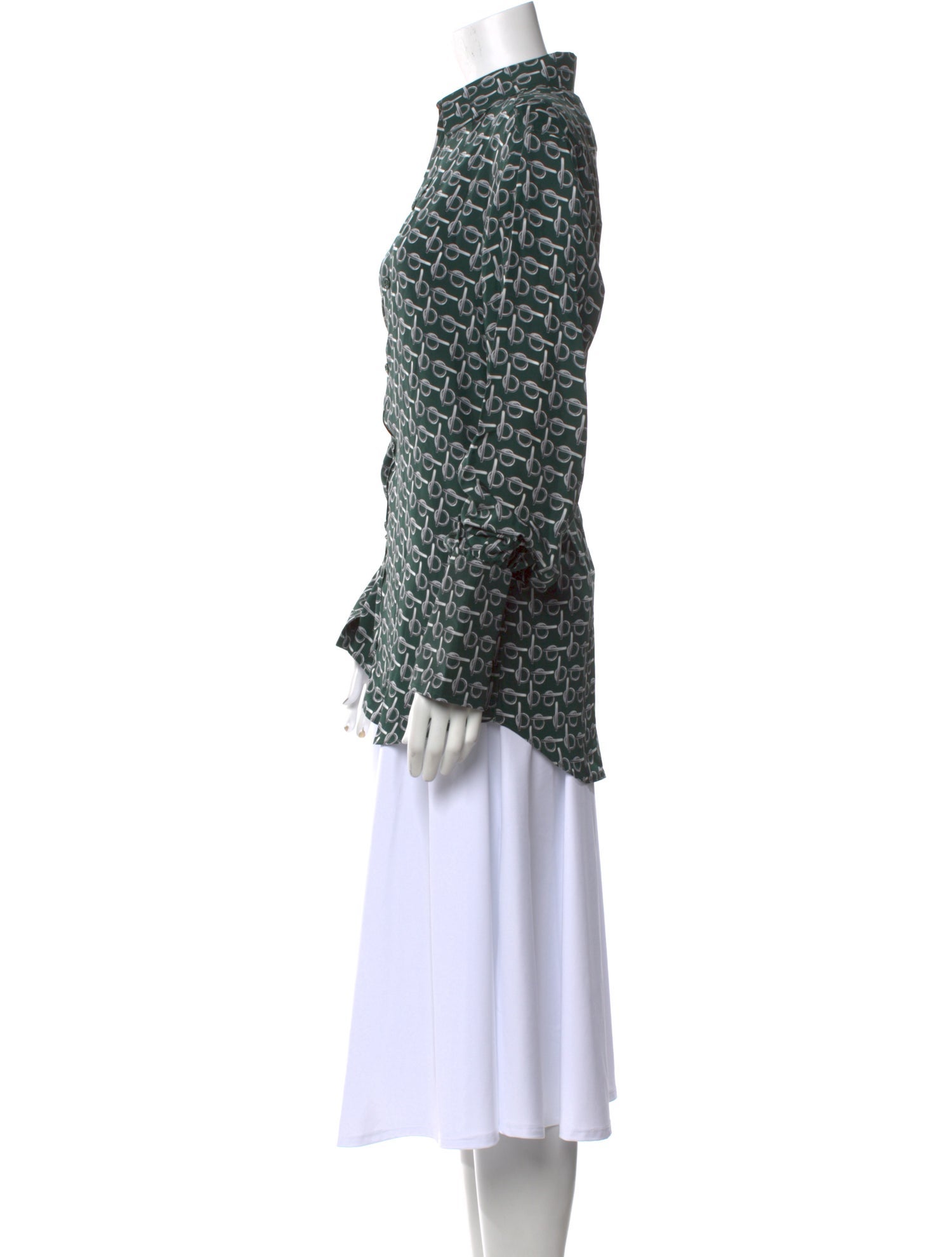 Burberry Silk Printed Tunic w/ Tags