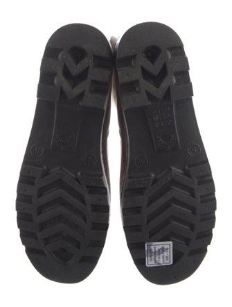 Burberry Haymarket Check Pattern Rubber Rain Boots