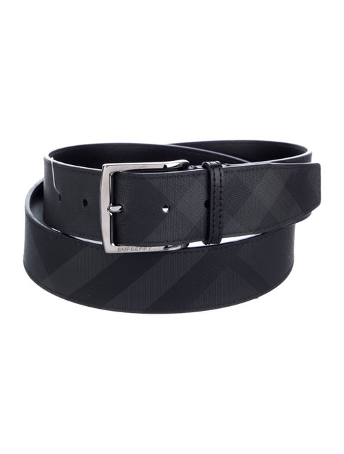 Burberry Nova Check Pattern Skinny Belt