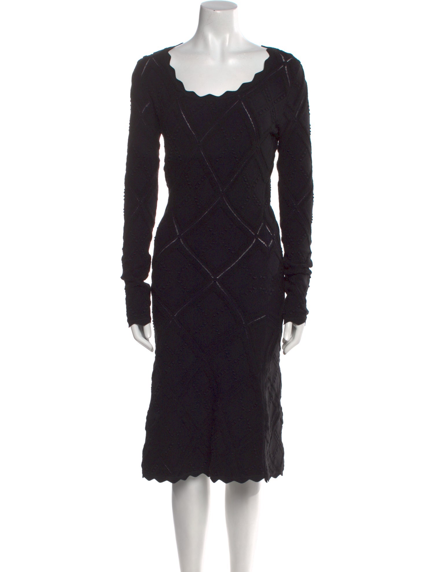 Burberry Wool Midi Length Dress w/ Tags