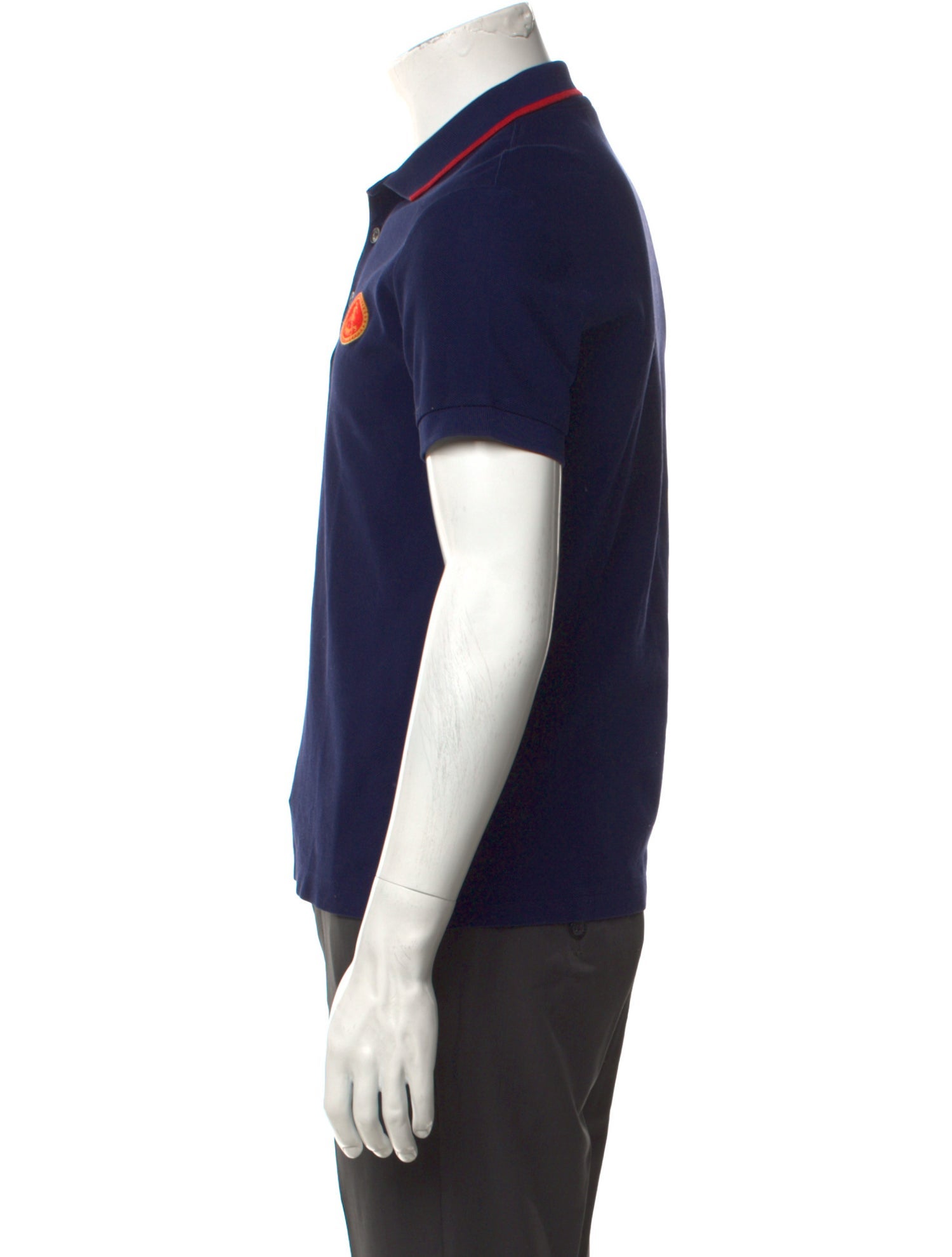 Burberry TB Monogram V-Neck Polo Shirt