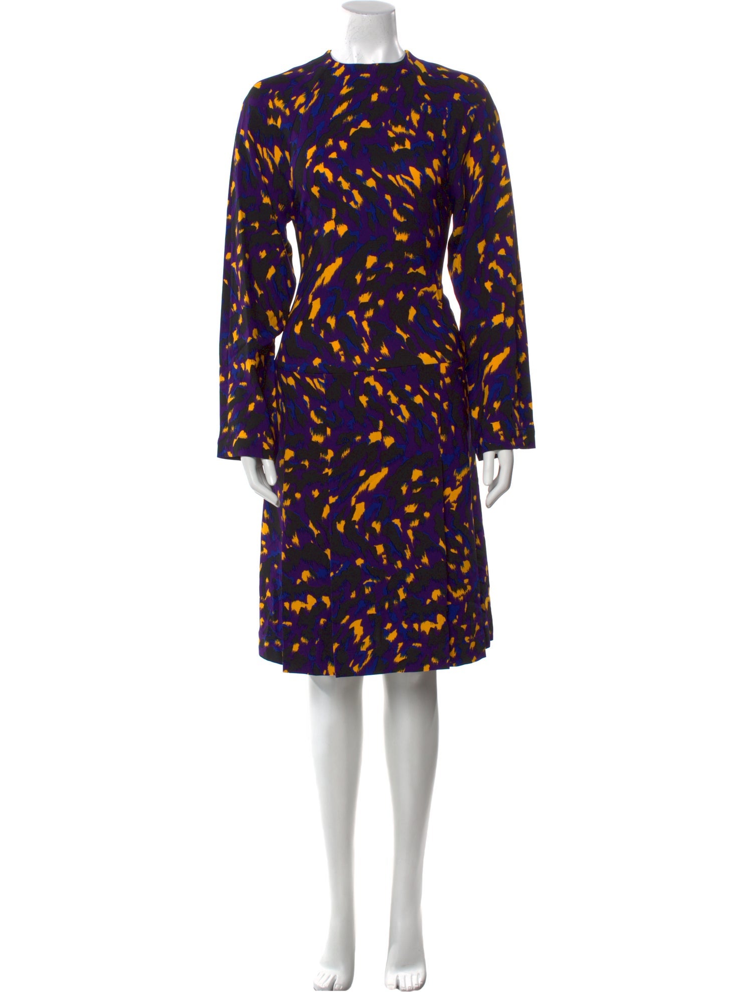 Burberry Printed Midi Length Dress w/ Tags