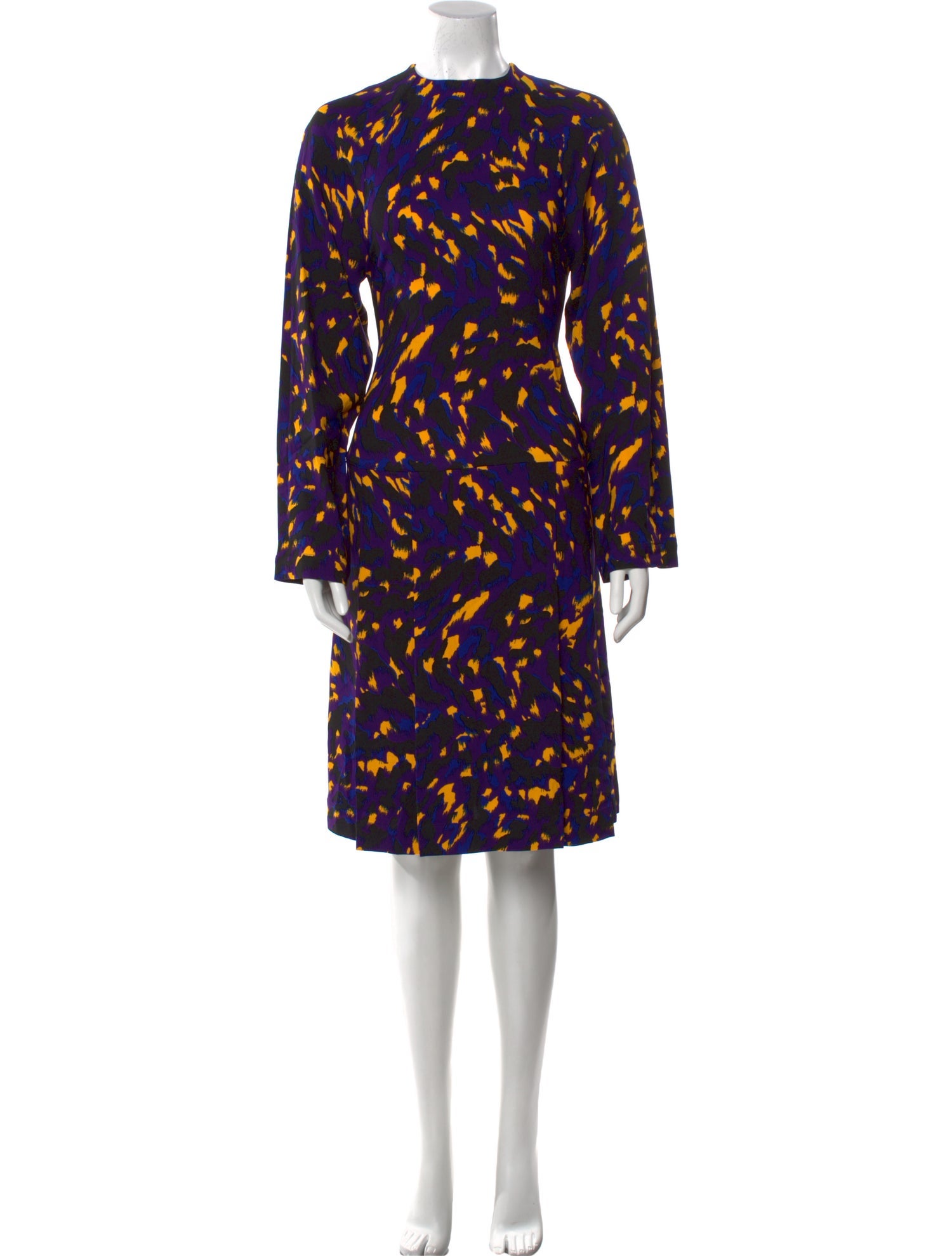 Burberry Printed Midi Length Dress w/ Tags