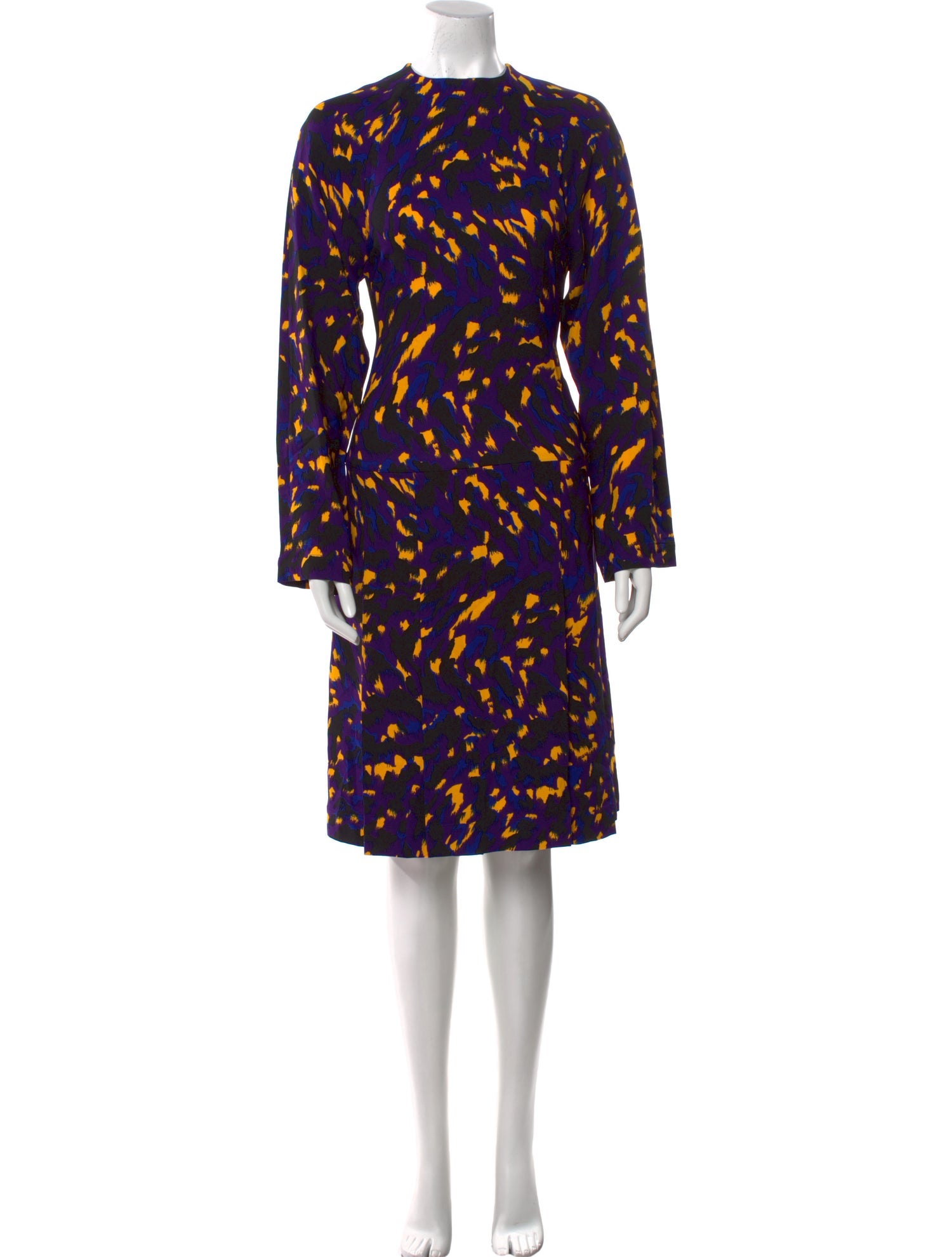 Burberry Animal Print Midi Length Dress w/ Tags