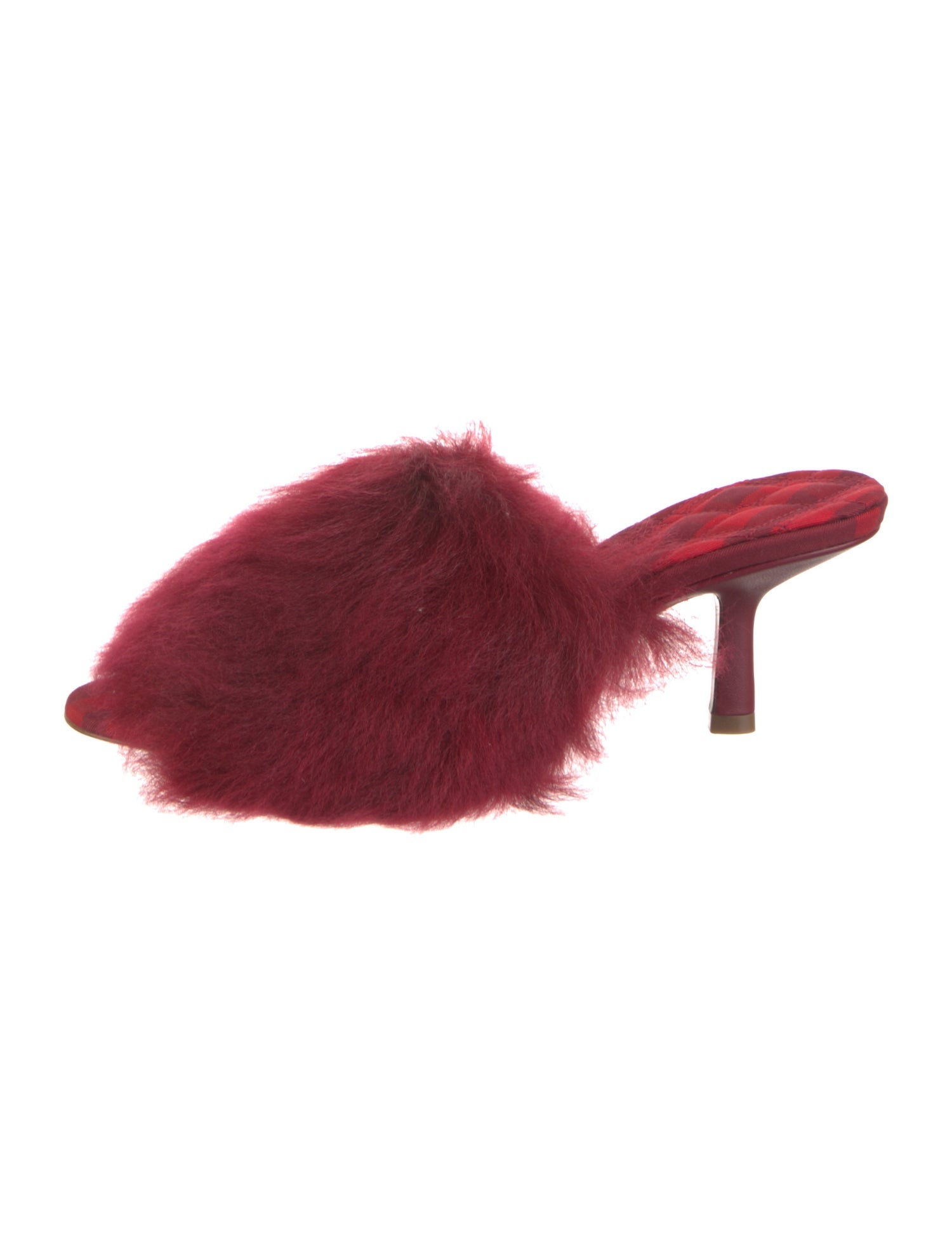 Burberry Fur Slides w/ Tags