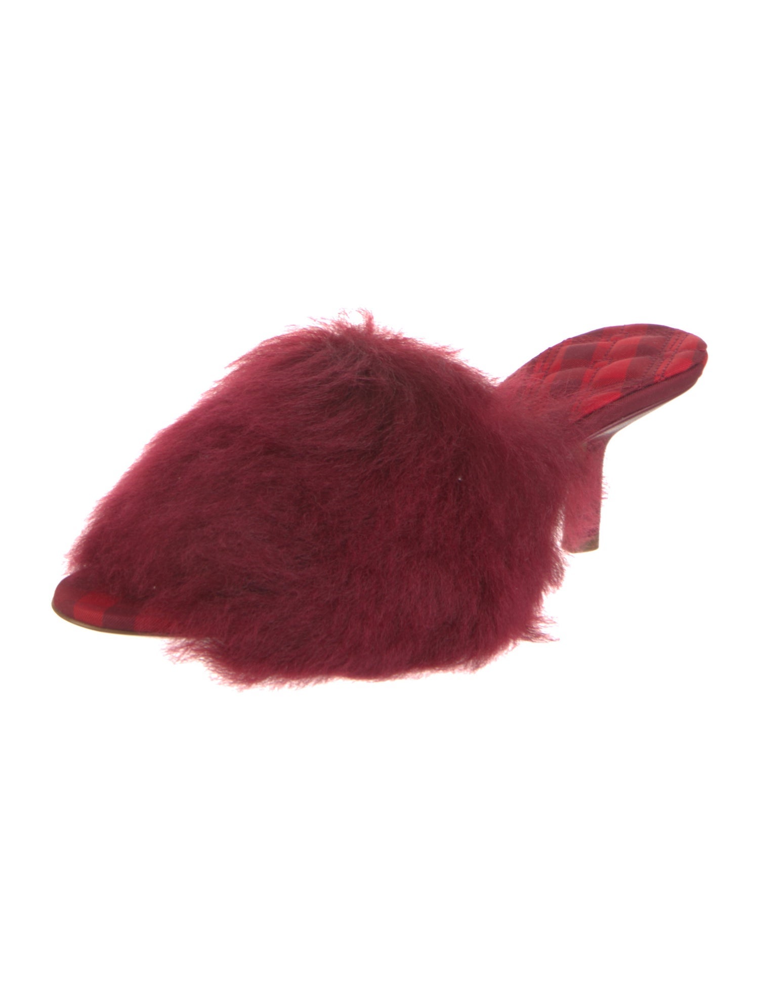 Burberry Fur Slides w/ Tags