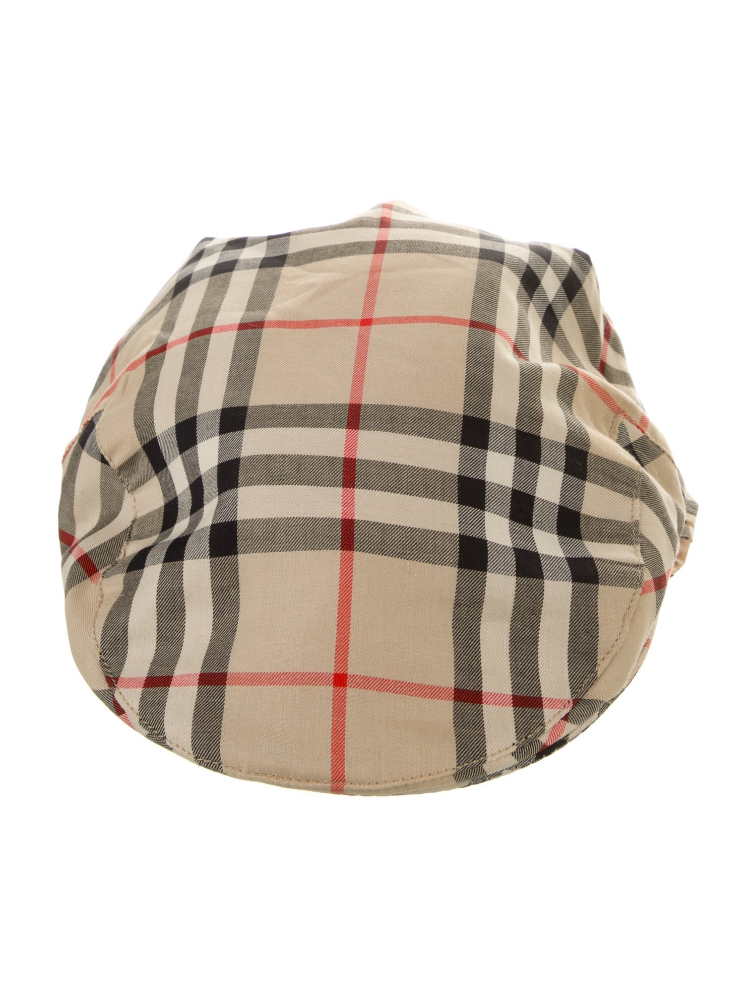 Burberry Check Canvas Newsboy Hat