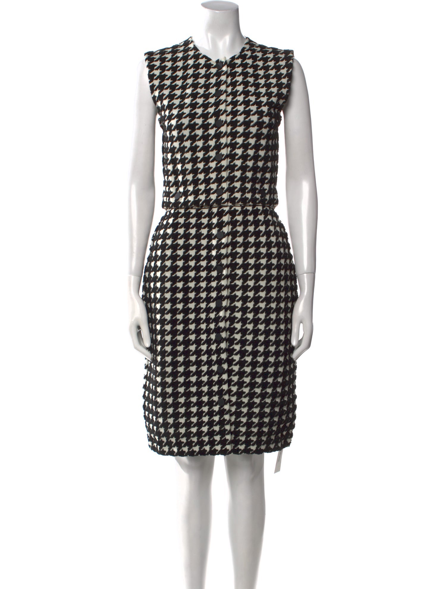 Burberry Houndstooth Print Knee-Length Dress w/ Tags