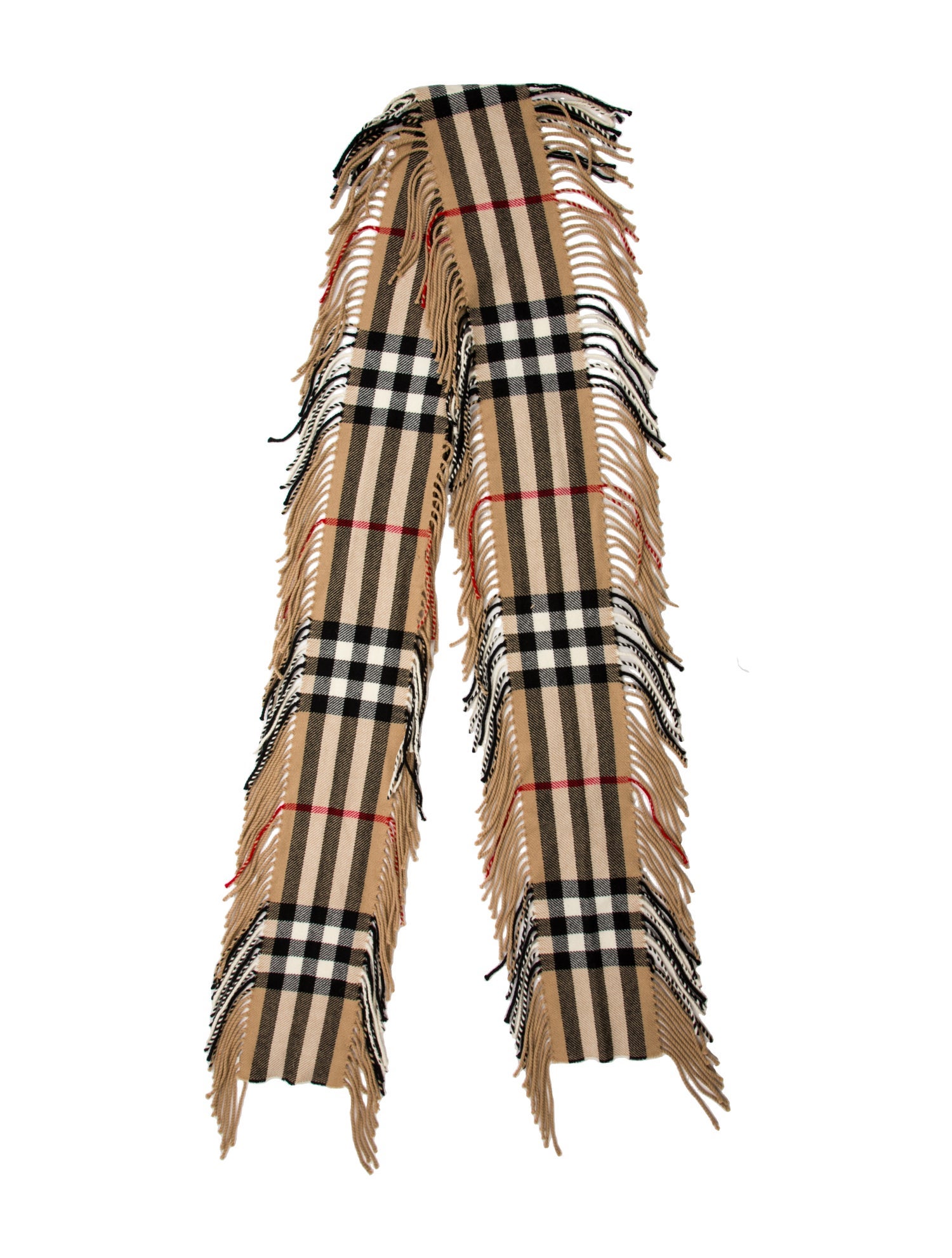 Burberry Wool Nova Check Pattern Scarf