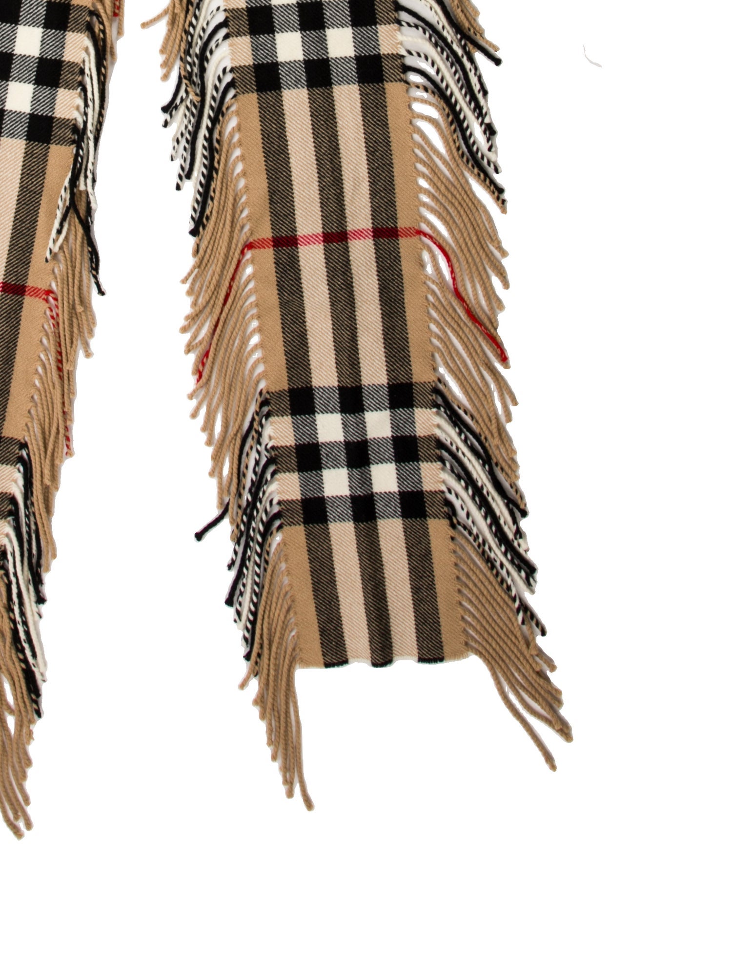 Burberry Wool Nova Check Pattern Scarf