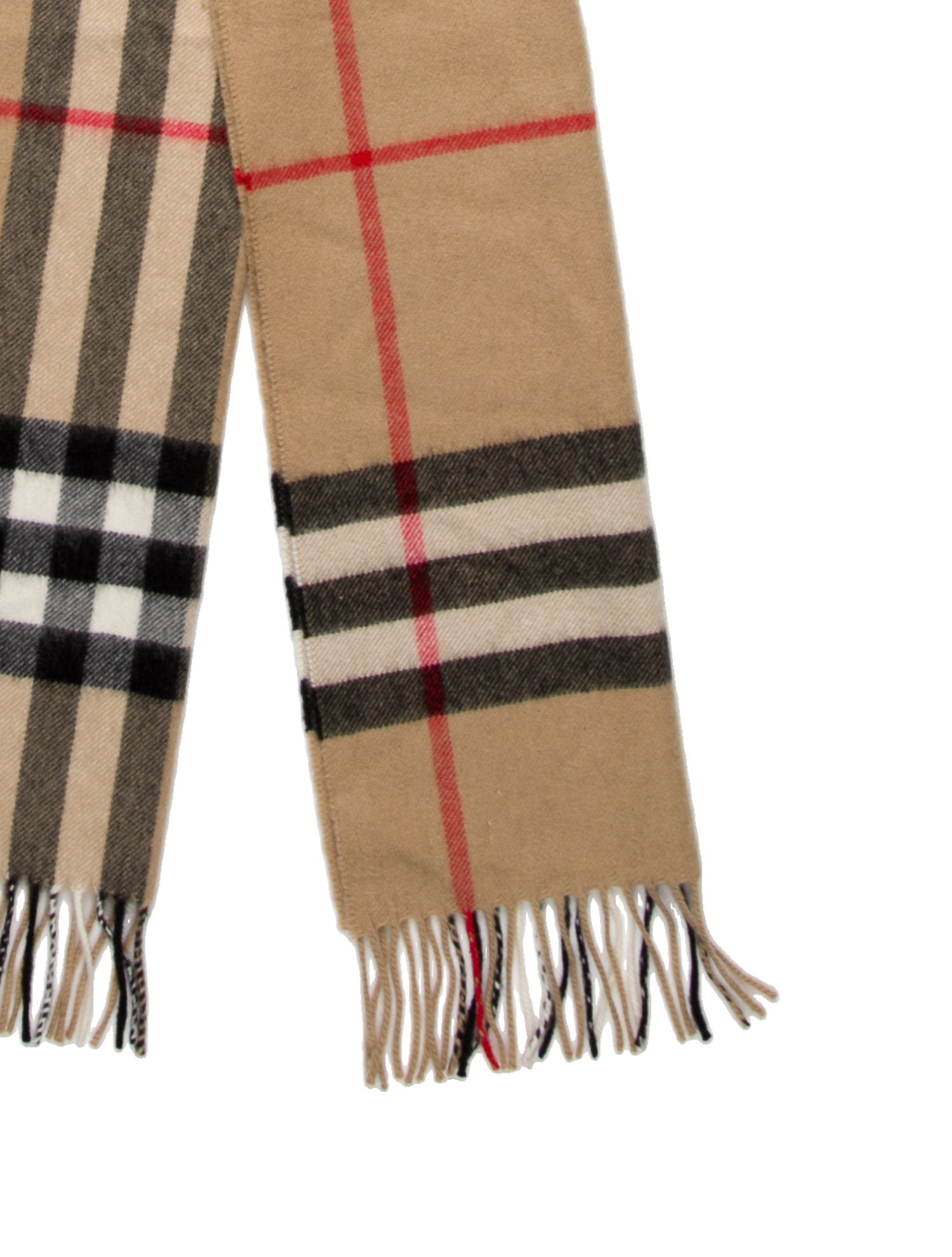 Burberry Cashmere Nova Check Pattern Scarf