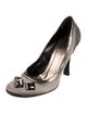 Burberry Satin Crystal Embellishments Pumps