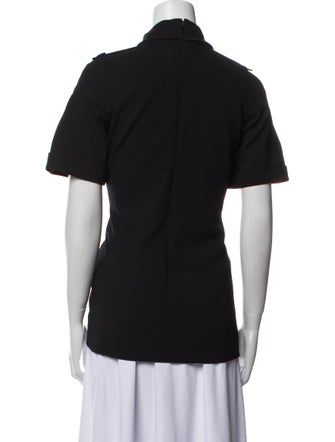 Burberry Virgin Wool Cowl Neck T-Shirt