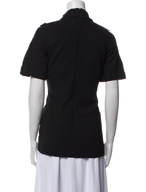 Burberry Virgin Wool Cowl Neck T-Shirt