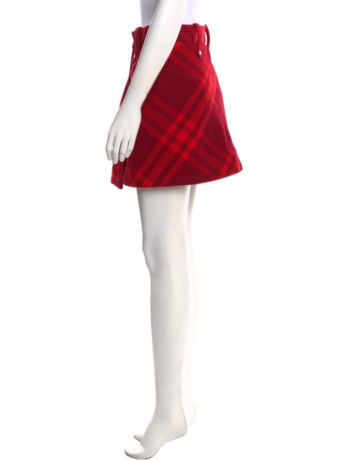 Burberry Wool Mini Skirt