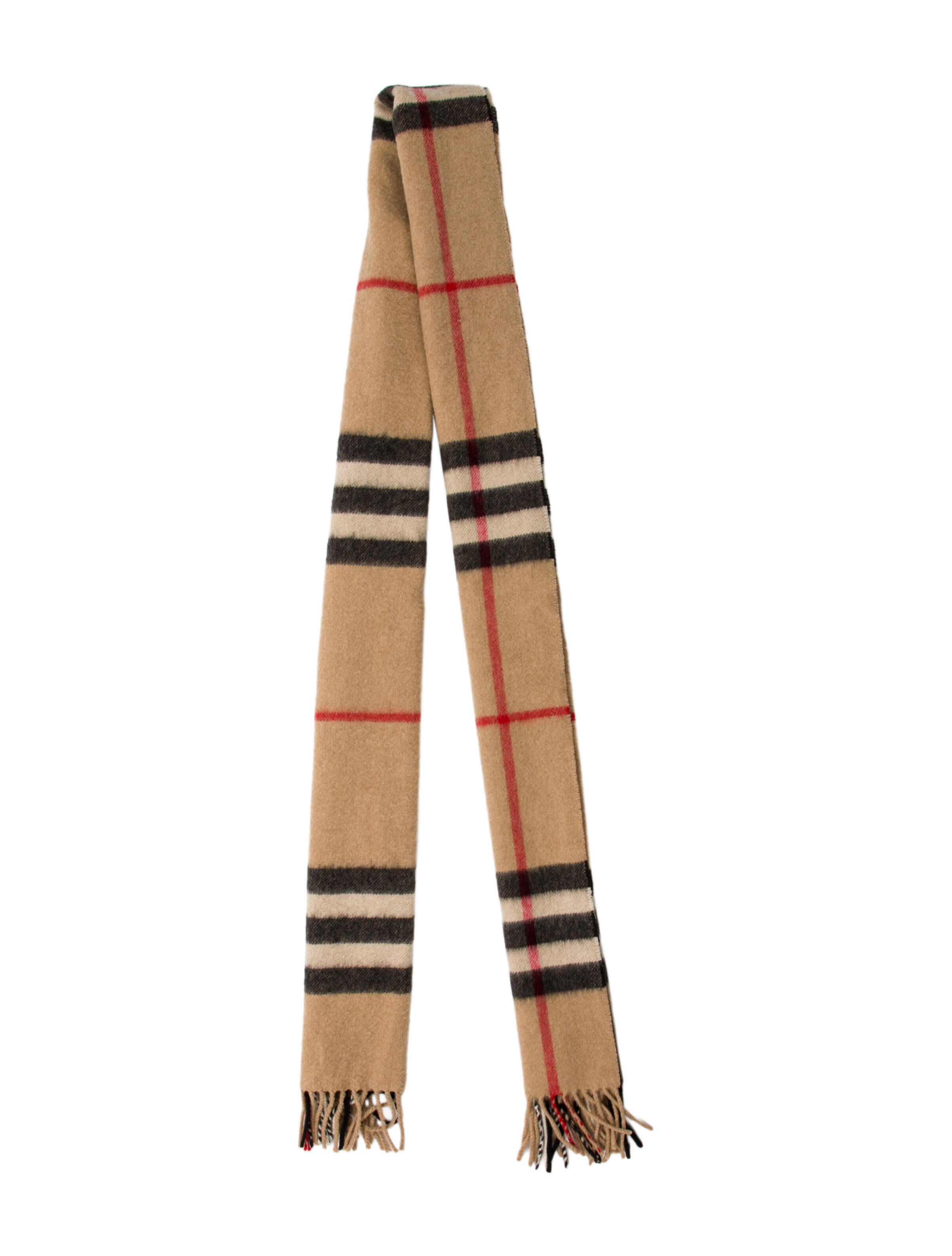 Burberry Cashmere House Check Pattern Scarf
